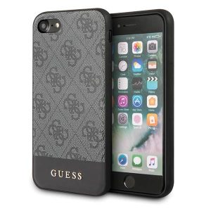 Guess GUHCI8G4GLGR iPhone 7/8/SE 2020 /SE 2022 szürke 4G Stripe Collection keménytok