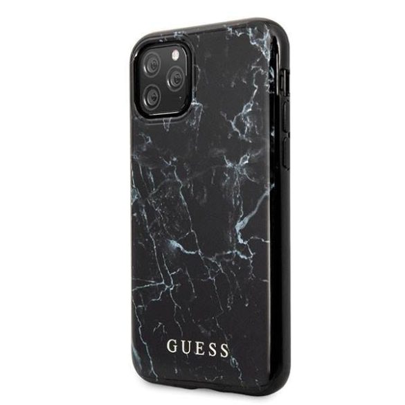 Guess GUHCN65PCUMABK iPhone 11 Pro Max fekete márvány tok