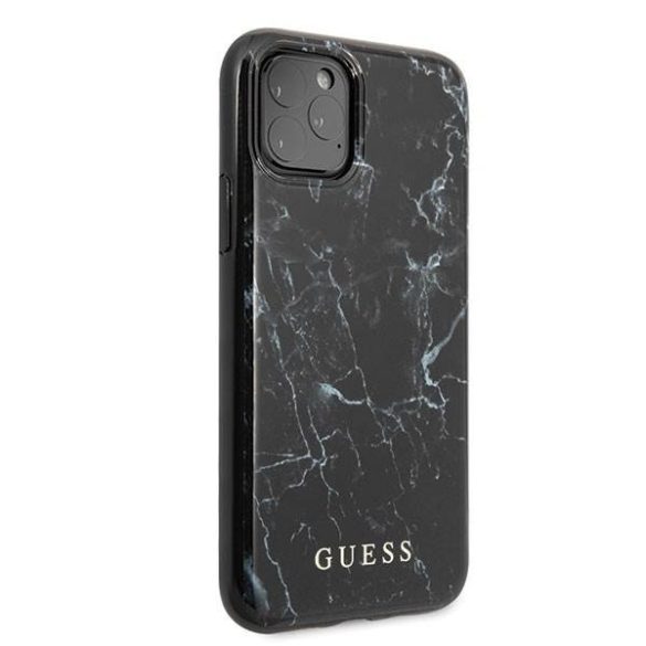 Guess GUHCN65PCUMABK iPhone 11 Pro Max fekete márvány tok