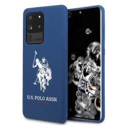   US Polo USHCS69SLHRNV Samsung Galaxy S20 Ultra G988 kék Silicone Collection tok