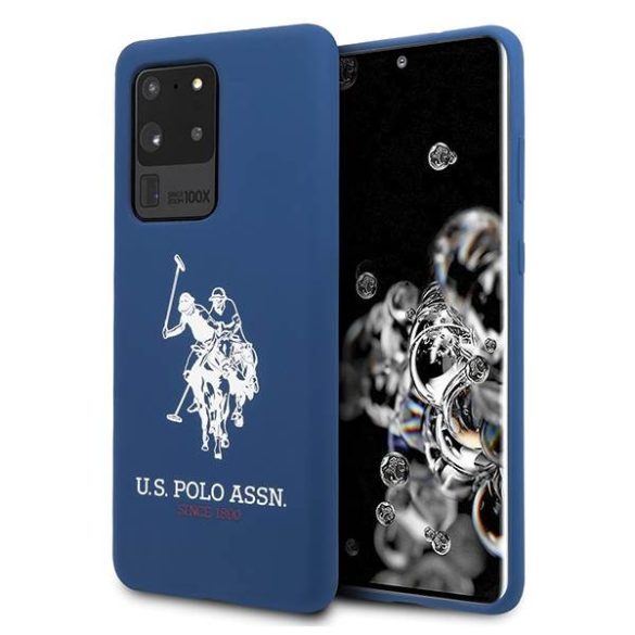 US Polo USHCS69SLHRNV Samsung Galaxy S20 Ultra G988 kék Silicone Collection tok