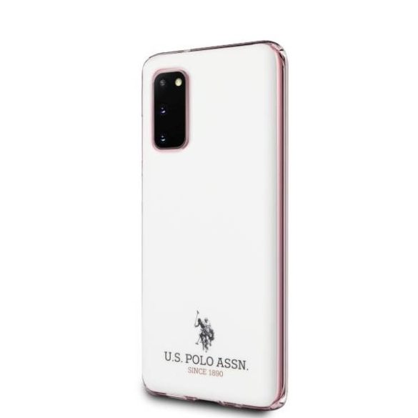 US Polo USHCS62TPUWH Samsung Galaxy S20 G980 fehér fényes tok