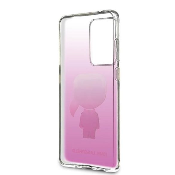 Karl Lagerfeld KLHCS69TRDFKPI Samsung Galaxy S20 Ultra G988 rózsaszín Karl ikonikus tok