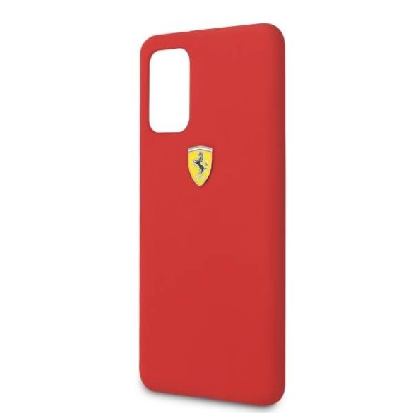 Ferrari keménytok FESSIHCS67RE S20+ G985 piros szilikon tok