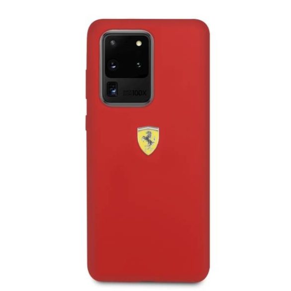 Ferrari keménytok FESSIHCS69RE Samsung Galaxy S20 Ultra G988 piros szilikon tok