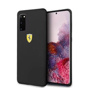 Ferrari keménytok FESSIHCS62BK Samsung Galaxy S20 G980 fekete szilikon