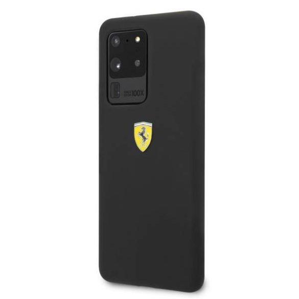 Ferrari keménytok FESSIHCS69BK Samsung Galaxy S20 Ultra G988 fekete szilikon