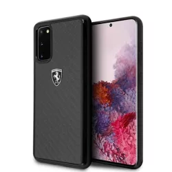   Ferrari keménytok FEHCAHCS62BK Samsung Galaxy S20 G980 fekete Carbon Heritage