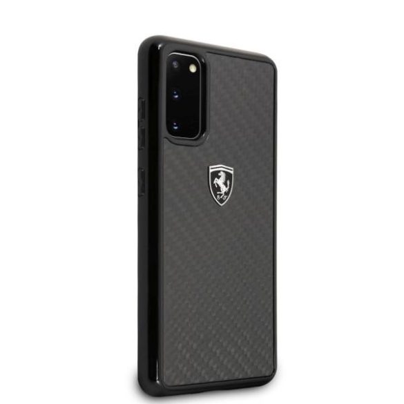 Ferrari keménytok FEHCAHCS62BK Samsung Galaxy S20 G980 fekete Carbon Heritage