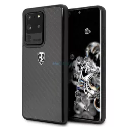   Ferrari keménytok FEHCAHCS69BK Samsung Galaxy S20 Ultra G988 fekete Carbon Heritage