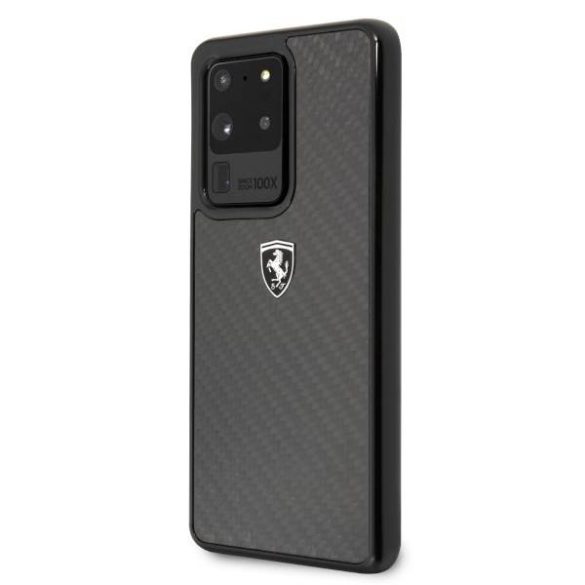 Ferrari keménytok FEHCAHCS69BK Samsung Galaxy S20 Ultra G988 fekete Carbon Heritage