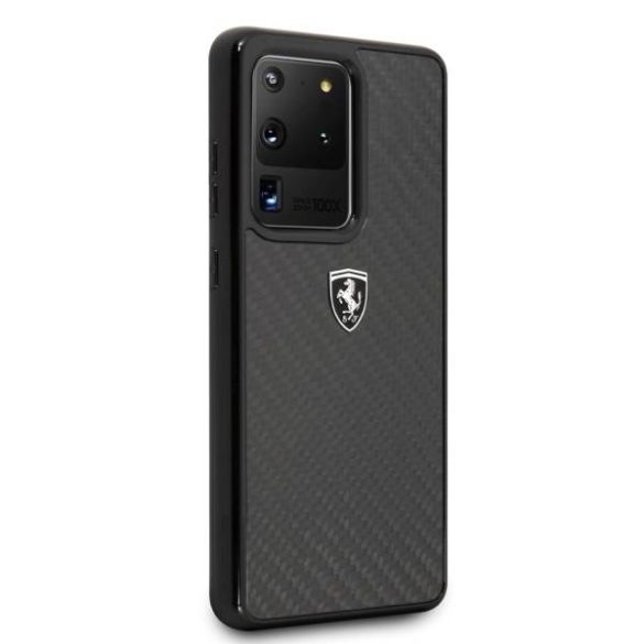 Ferrari keménytok FEHCAHCS69BK Samsung Galaxy S20 Ultra G988 fekete Carbon Heritage