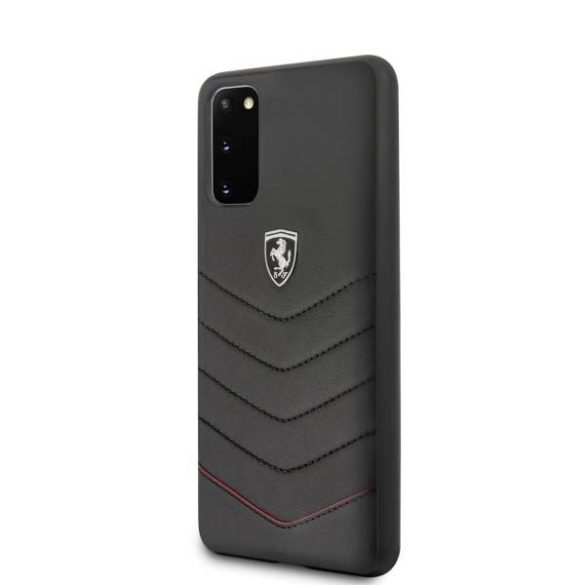 Ferrari keménytok FEHQUHCS62BK Samsung Galaxy S20 G980 fekete Heritage tok