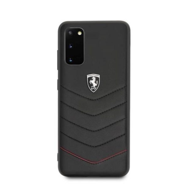 Ferrari keménytok FEHQUHCS62BK Samsung Galaxy S20 G980 fekete Heritage tok