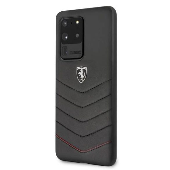 Ferrari keménytok FEHQUHCS69BK Samsung Galaxy S20 Ultra G988 fekete Heritage tok 