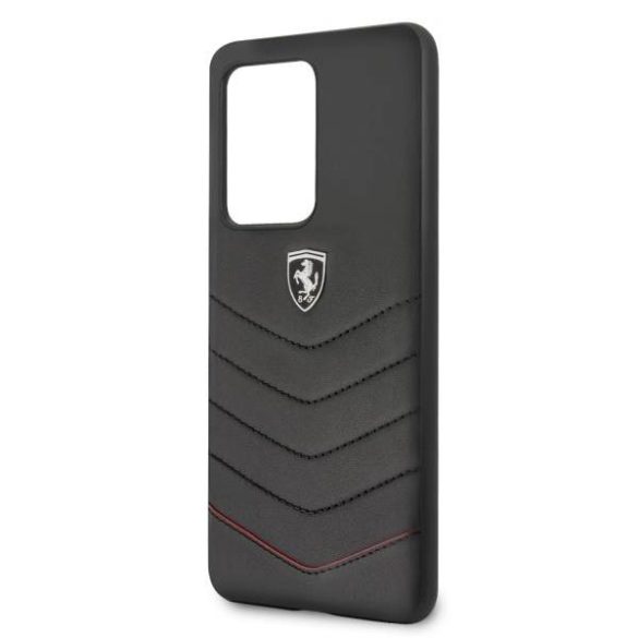 Ferrari keménytok FEHQUHCS69BK Samsung Galaxy S20 Ultra G988 fekete Heritage tok 