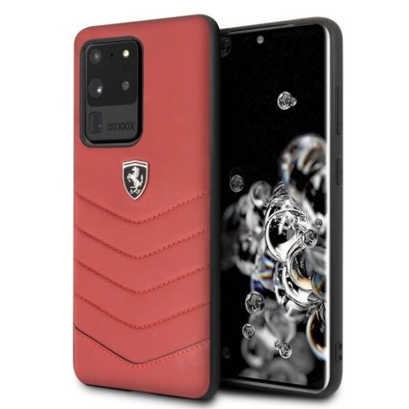 Ferrari keménytok FEHQUHCS69RE Samsung Galaxy S20 Ultra G988 piros Heritage tok