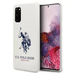   US Polo USHCS62SLHRWHH Samsung Galaxy S20 G980 fehér Silicone Collection tok