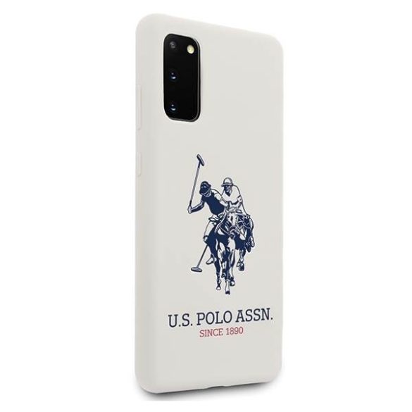 US Polo USHCS62SLHRWHH Samsung Galaxy S20 G980 fehér Silicone Collection tok