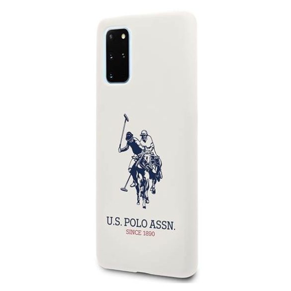 US Polo USHCS67SLHRWWH S20+ G985 fehér Silicone Collection tok