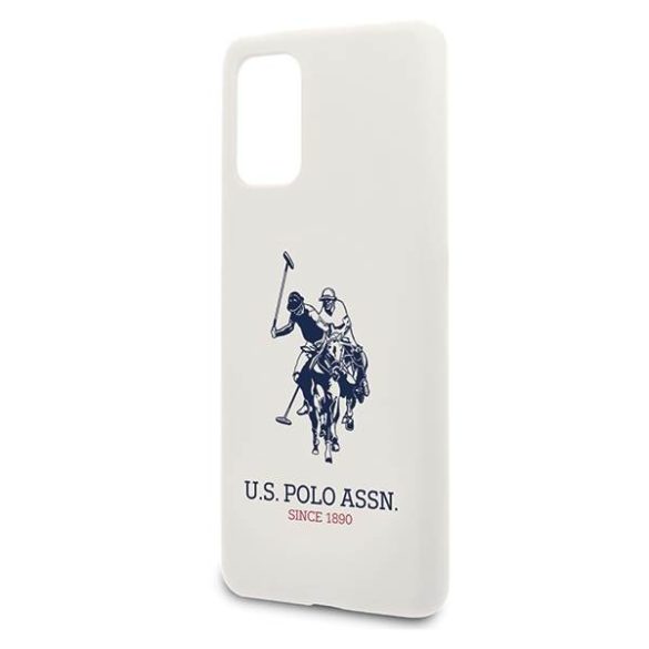 US Polo USHCS67SLHRWWH S20+ G985 fehér Silicone Collection tok