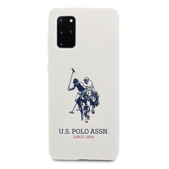 US Polo USHCS67SLHRWWH S20+ G985 fehér Silicone Collection tok