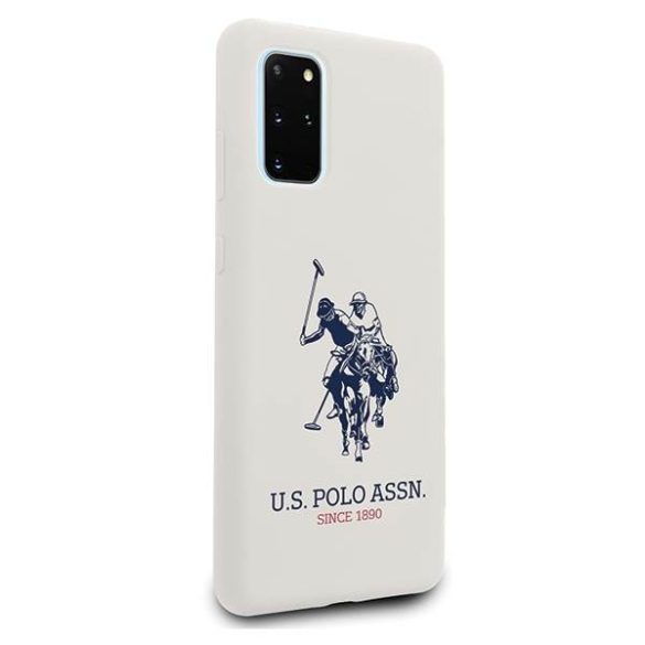 US Polo USHCS67SLHRWWH S20+ G985 fehér Silicone Collection tok