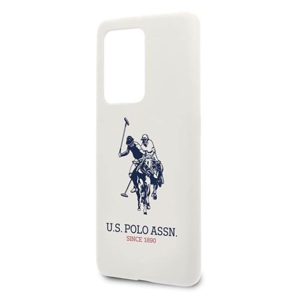 US Polo USHCS69SLHRWHH Samsung Galaxy S20 Ultra G988 fehér Silicone Collection tok