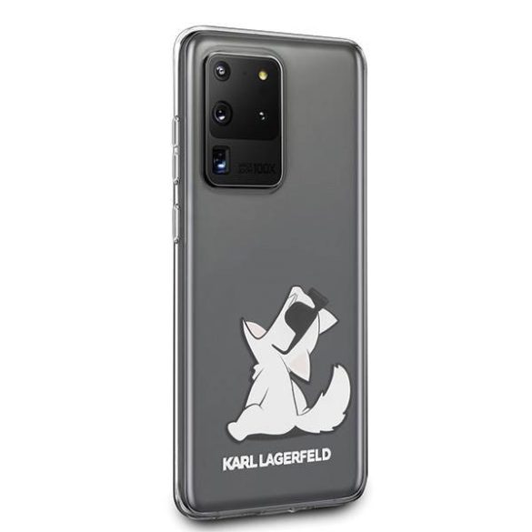 Karl Lagerfeld KLHCS69CFNRC Samsung Galaxy S20 Ultra G988 átlátszó Choupette Fun tok
