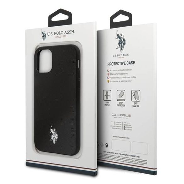 US Polo USHCN65PUBK iPhone 11 Pro Max fekete Polo Type Collection tok