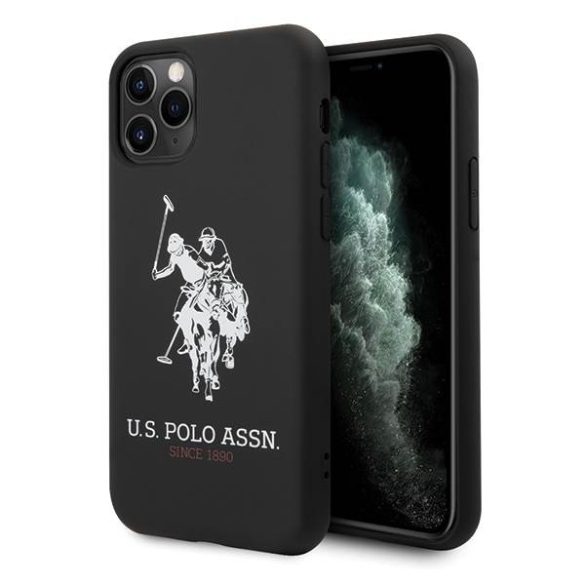 US Polo USHCN65SLHRBK iPhone 11 Pro Max fekete Silicone Collection tok