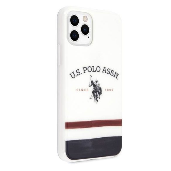 US Polo USHCN58PCSTRB iPhone 11 Pro fehér Tricolor Pattern Collection tok