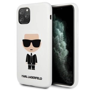 Karl Lagerfeld KLHCN58SLFKWH iPhone 11 Pro keménytok fehér szilikon ikonikus tok
