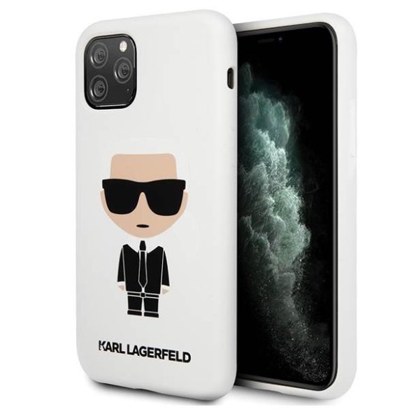 Karl Lagerfeld KLHCN58SLFKWH iPhone 11 Pro keménytok fehér szilikon ikonikus tok