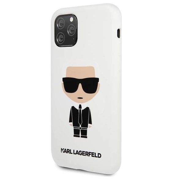 Karl Lagerfeld KLHCN58SLFKWH iPhone 11 Pro keménytok fehér szilikon ikonikus tok