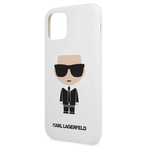 Karl Lagerfeld KLHCN58SLFKWH iPhone 11 Pro keménytok fehér szilikon ikonikus tok