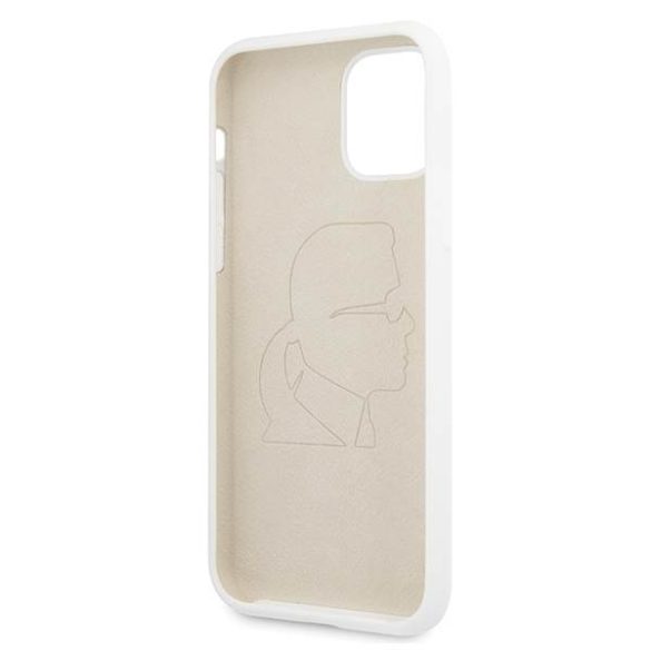 Karl Lagerfeld KLHCN58SLFKWH iPhone 11 Pro keménytok fehér szilikon ikonikus tok