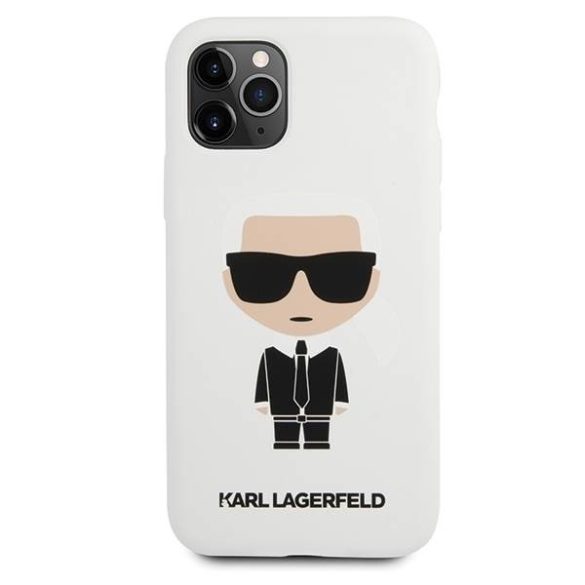 Karl Lagerfeld KLHCN58SLFKWH iPhone 11 Pro keménytok fehér szilikon ikonikus tok