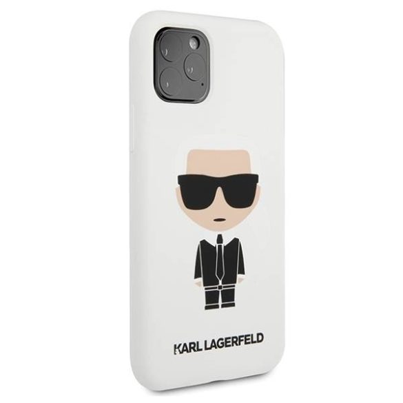 Karl Lagerfeld KLHCN58SLFKWH iPhone 11 Pro keménytok fehér szilikon ikonikus tok