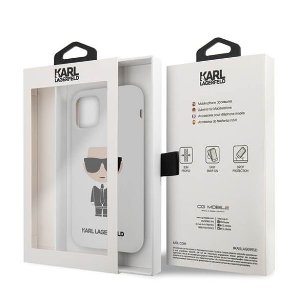 Karl Lagerfeld KLHCN58SLFKWH iPhone 11 Pro keménytok fehér szilikon ikonikus tok