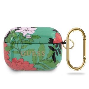 Guess GUACAPTPUBKFL01 AirPods Pro zöld N.1 Flower Collection tok