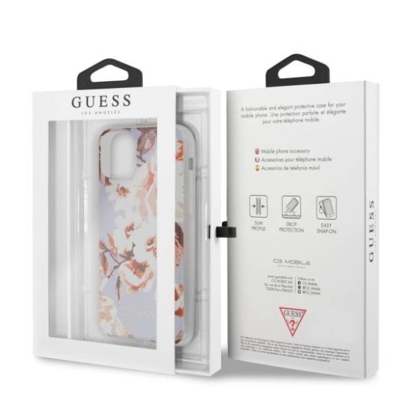 Guess GUHCN65IMLFL02 iPhone 11 Pro Max lila N°2 Flower Collection tok