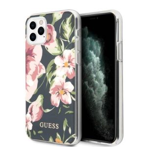 Guess GUHCN65IMLFL03 iPhone 11 Pro Max kék N°3 Flower Collection tok