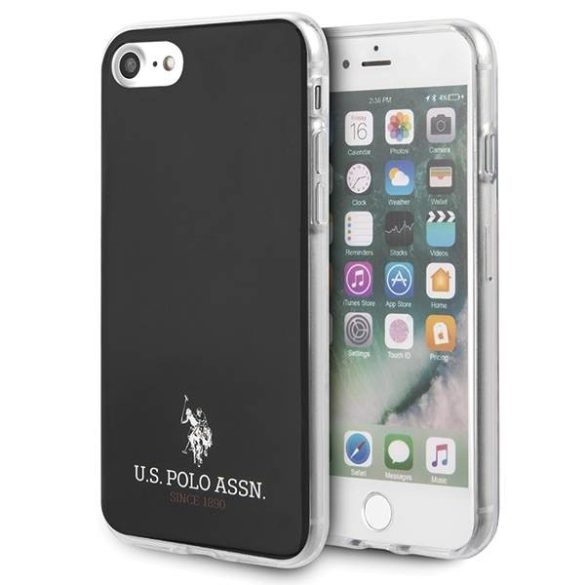 US Polo USHCI8TPUBK iPhone 7/8/SE 2020 / SE 2022 fekete fényes tok