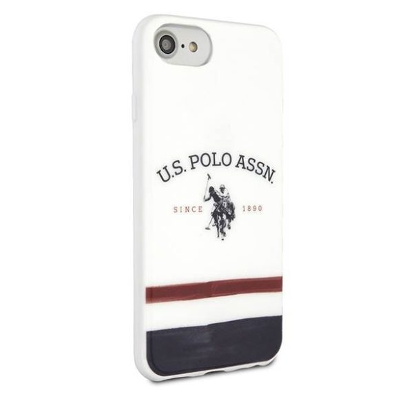 US Polo USHCI8PCSTRB iPhone 7/8/SE 2020 / SE 2022 fehér Tricolor Pattern Collection tok