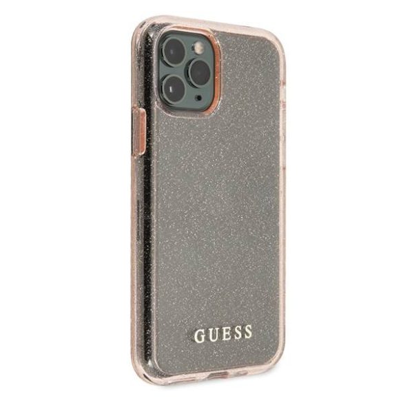 Guess GUHCN65PCGLPI iPhone 11 Pro Max rózsaszín csillogós keménytok