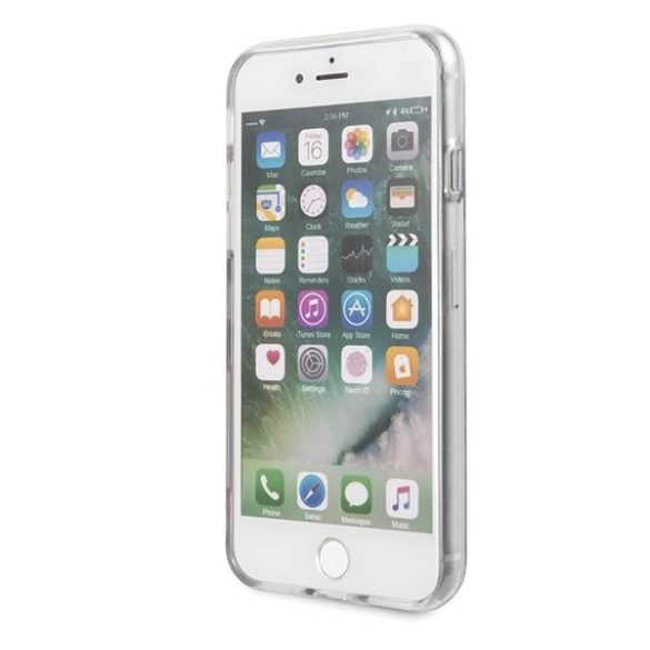 Guess GUHCI8PCUTRFL02 iPhone 7/8/SE 2020 / SE 2022 lila N°2 Flower Collection fényes tok