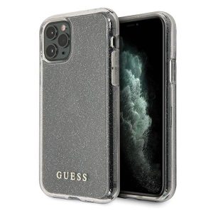 Guess GUHCN58PCGLSI iPhone 11 Pro ezüst csillogós keménytok