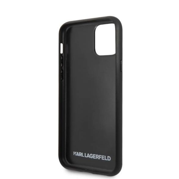 Karl Lagerfeld KLHCN58CRKBK iPhone 11 Pro keménytok fekete Croco