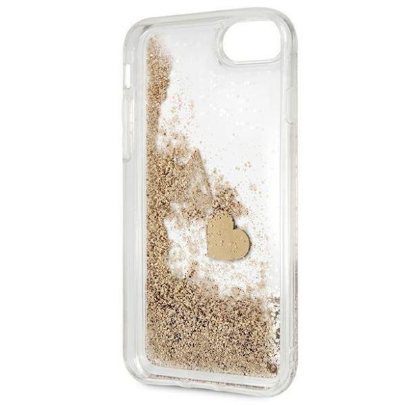 Guess GUOHCI8GLHFLGO iPhone 7/8/SE 2020 /SE 2022 arany Glitter Charms keménytok